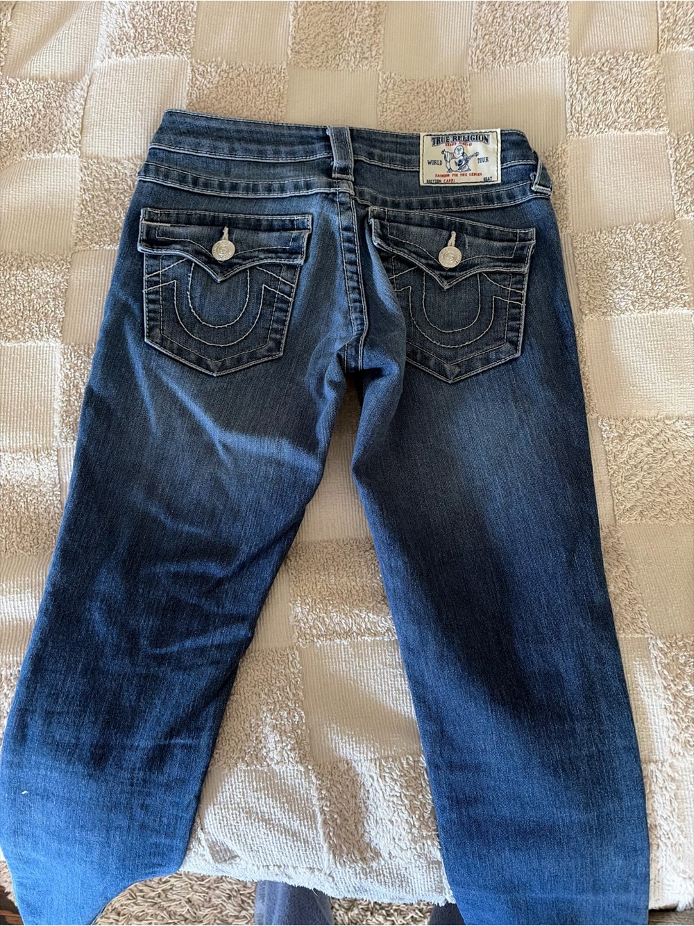 True Religion Women's Dark Indigo Skinny Jeans
